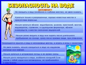 О МЕРАХ БЕЗОПАСНОСТИ ПРИ КУПАНИИ